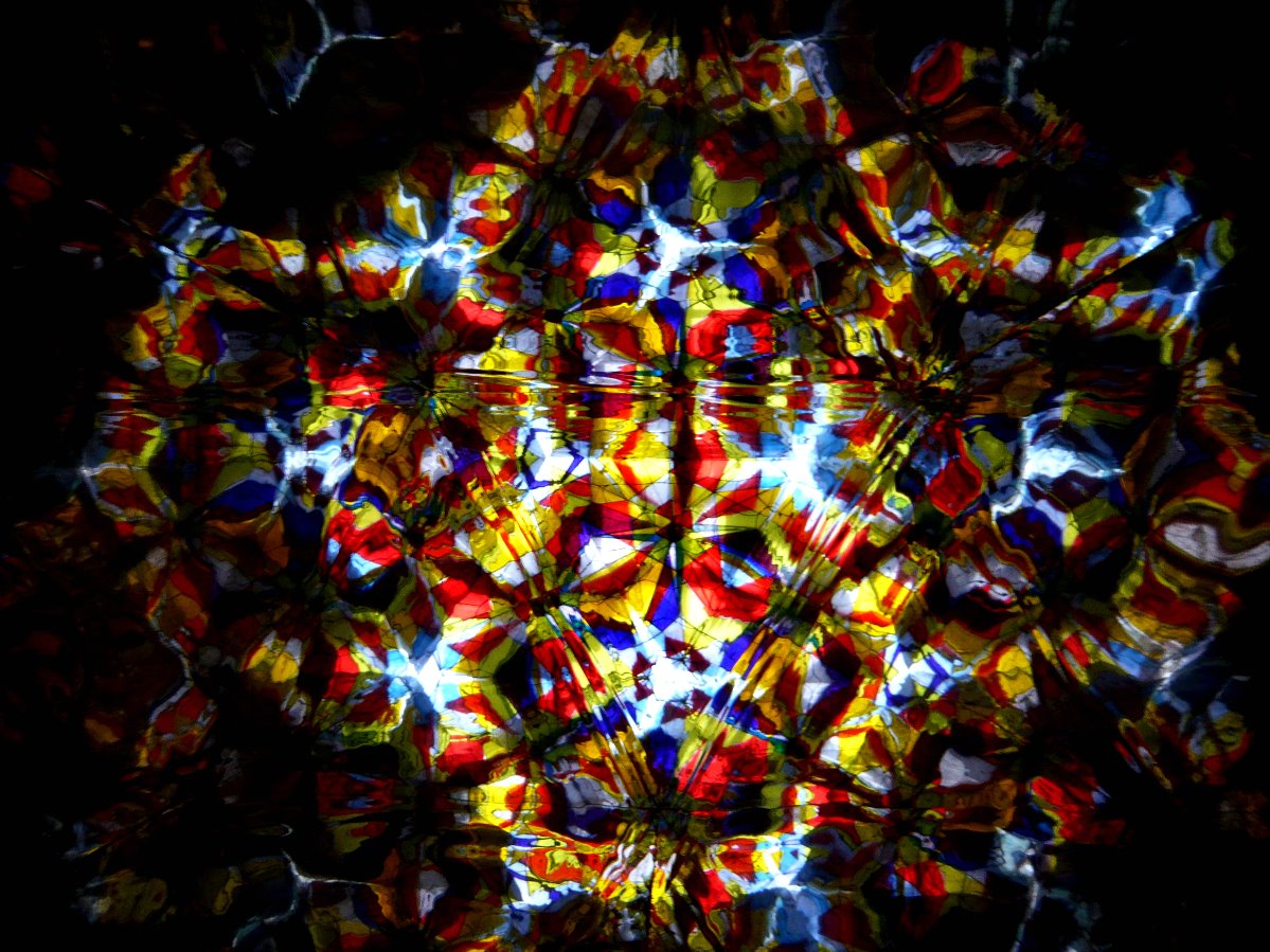 A kaleidoscope image